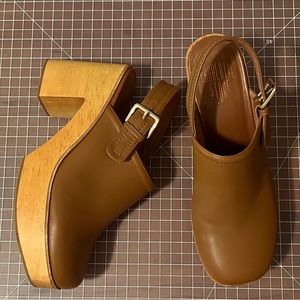 Charlotte Stone Bonnie Clogs, Luggage brown, Size 11